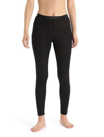 Black Women's Icebreaker Merino 175 Everyday Thermal Leggings | USA 1545TCEV